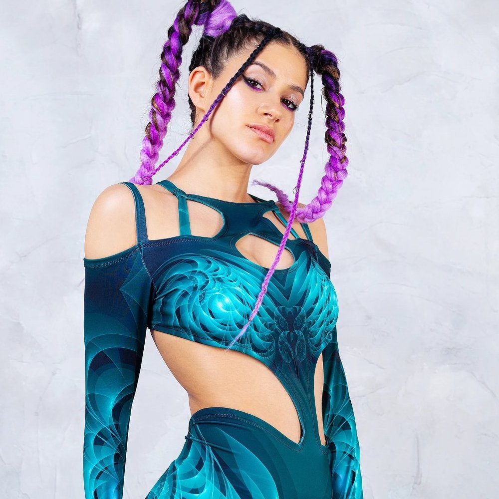 Badinka Antimatter Matrix Full Bodysuit Onesie Size Large L